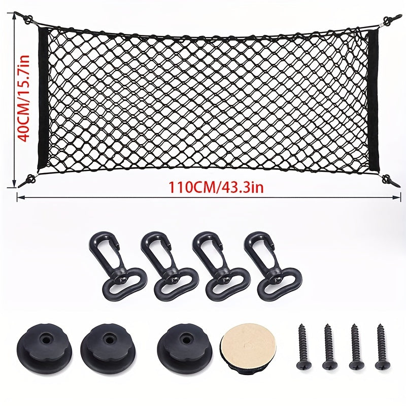 Truck Bed Cargo Net Organizer Nylon Stretchable 110x40cm