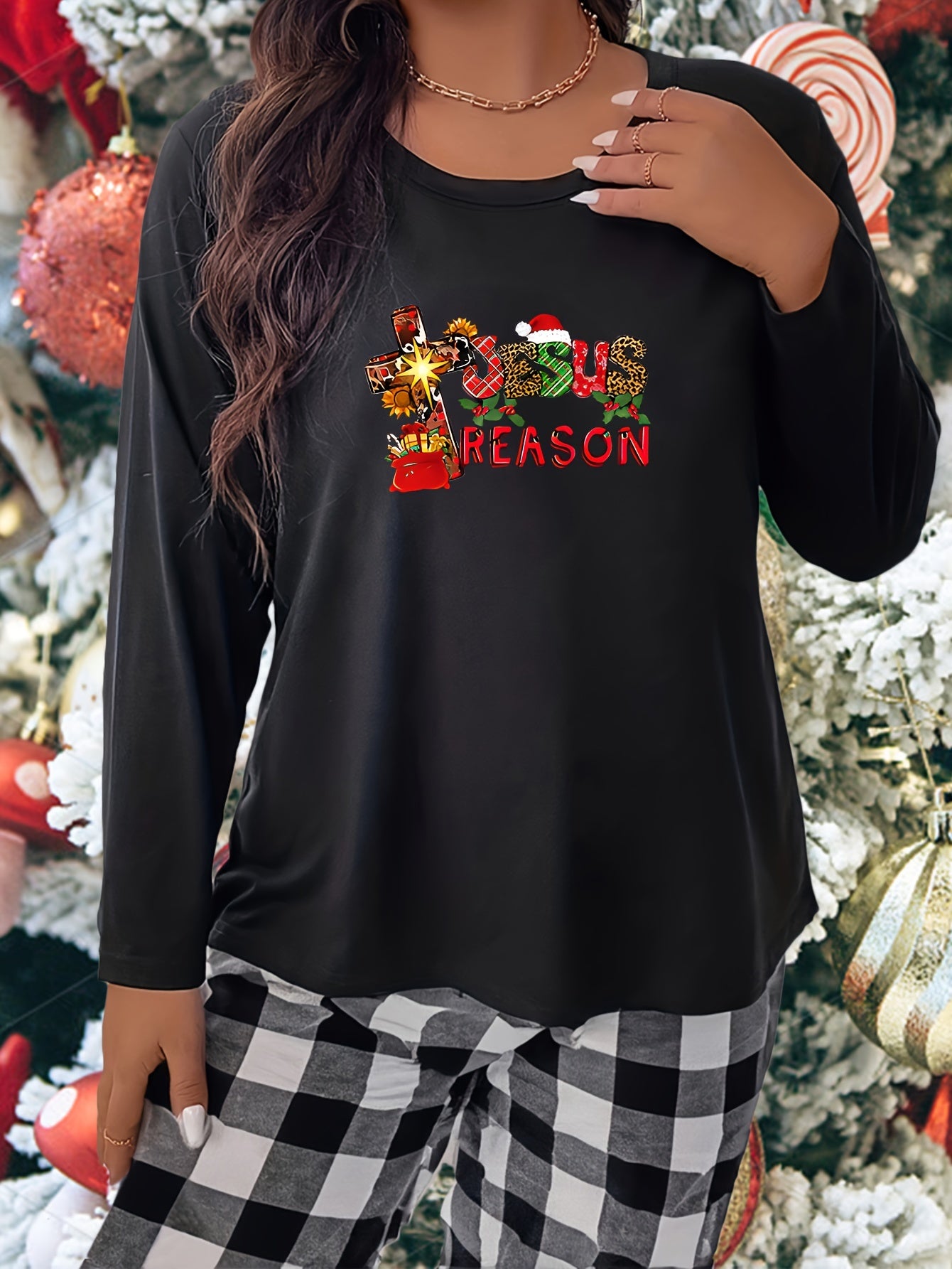 Christmas Cross Hat Tee