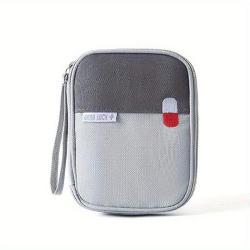 Portable Zipper Medicine Bag Mesh Wristlet Mini Storage Block Medical Kit