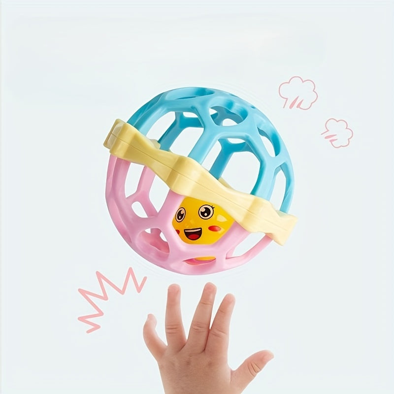 Baby Educational Toys Handgrap Ringing Bell Soft Rubber Hand Grab Ball Set