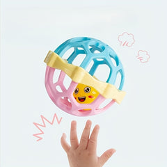 Baby Educational Toys Handgrap Ringing Bell Soft Rubber Hand Grab Ball Set