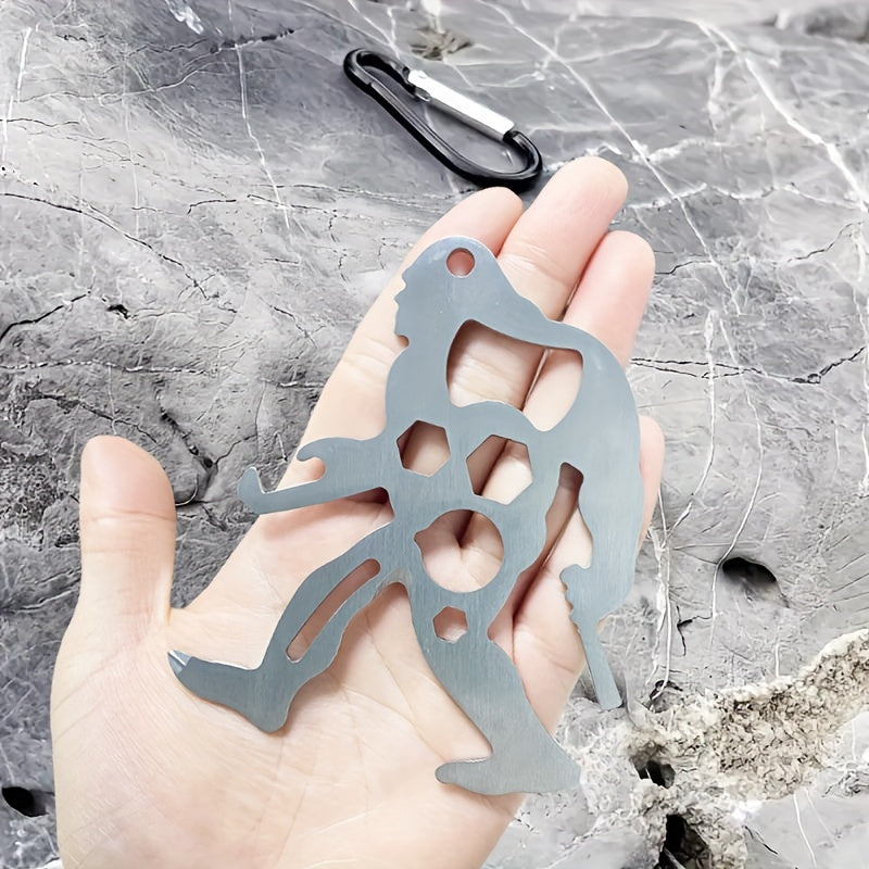 Portable Stainless Steel Survival Tool Card for Outdoor Activities