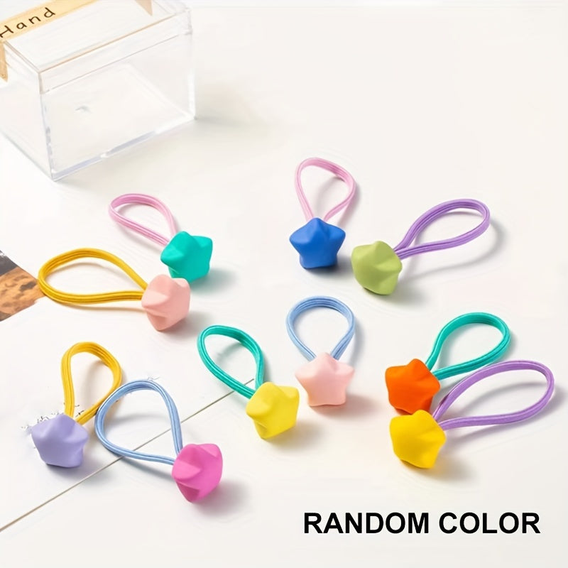 10pcs Mixed Hair Ties Elastic Bands