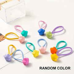 10pcs Mixed Hair Ties Elastic Bands