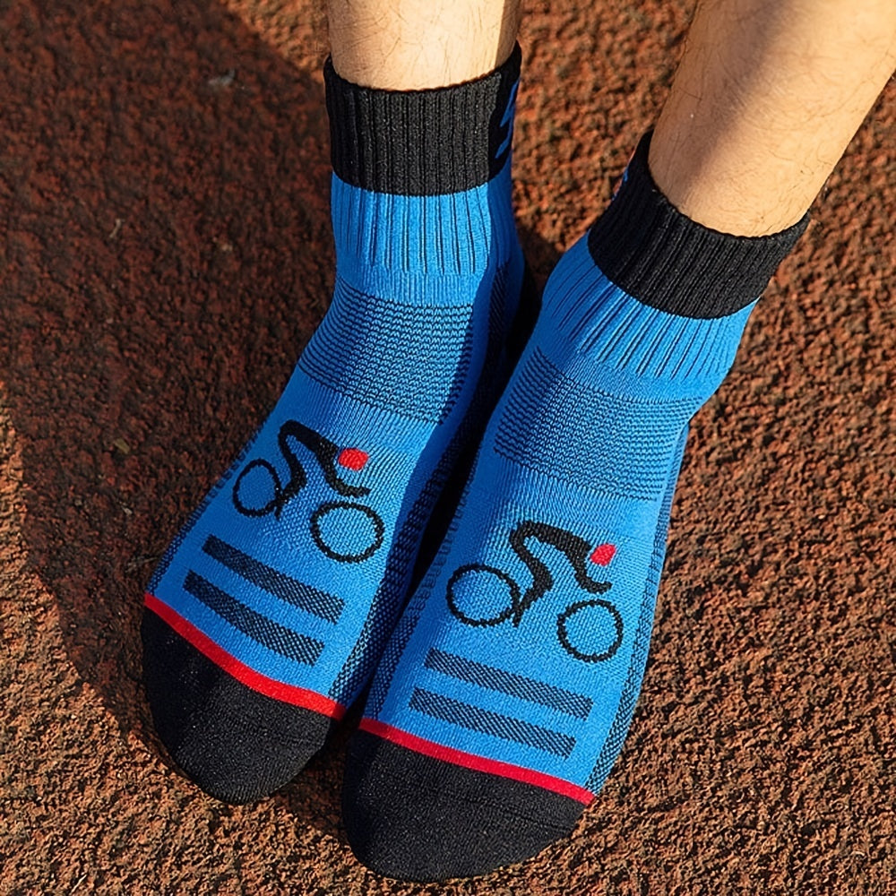 3 Pairs Non Slip Nylon Socks for Cycling Running Fitness Sports