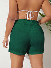 Paperbag Waist Wide Leg Shorts