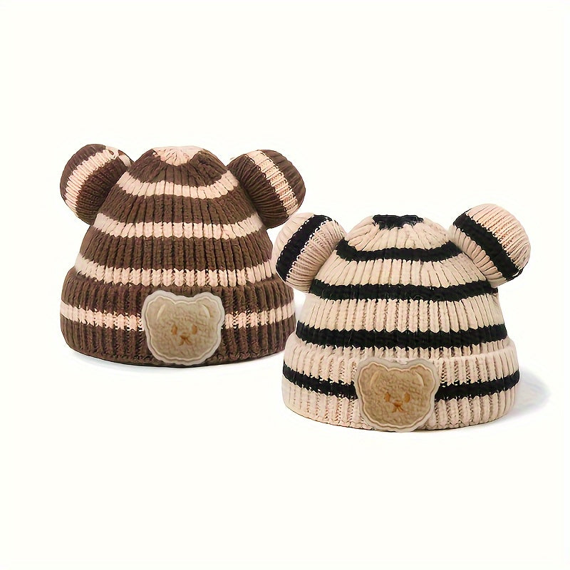 Warm Keeping Bear Hat for Kids 0-3 Years