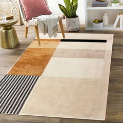 Modern Geometric Pattern Carpet Light High end Carpet 31.4 62.9inch