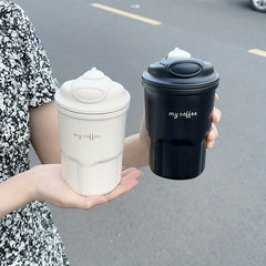 450ml Insulated Stainless Steel Coffee Cup for Outdoor Travel