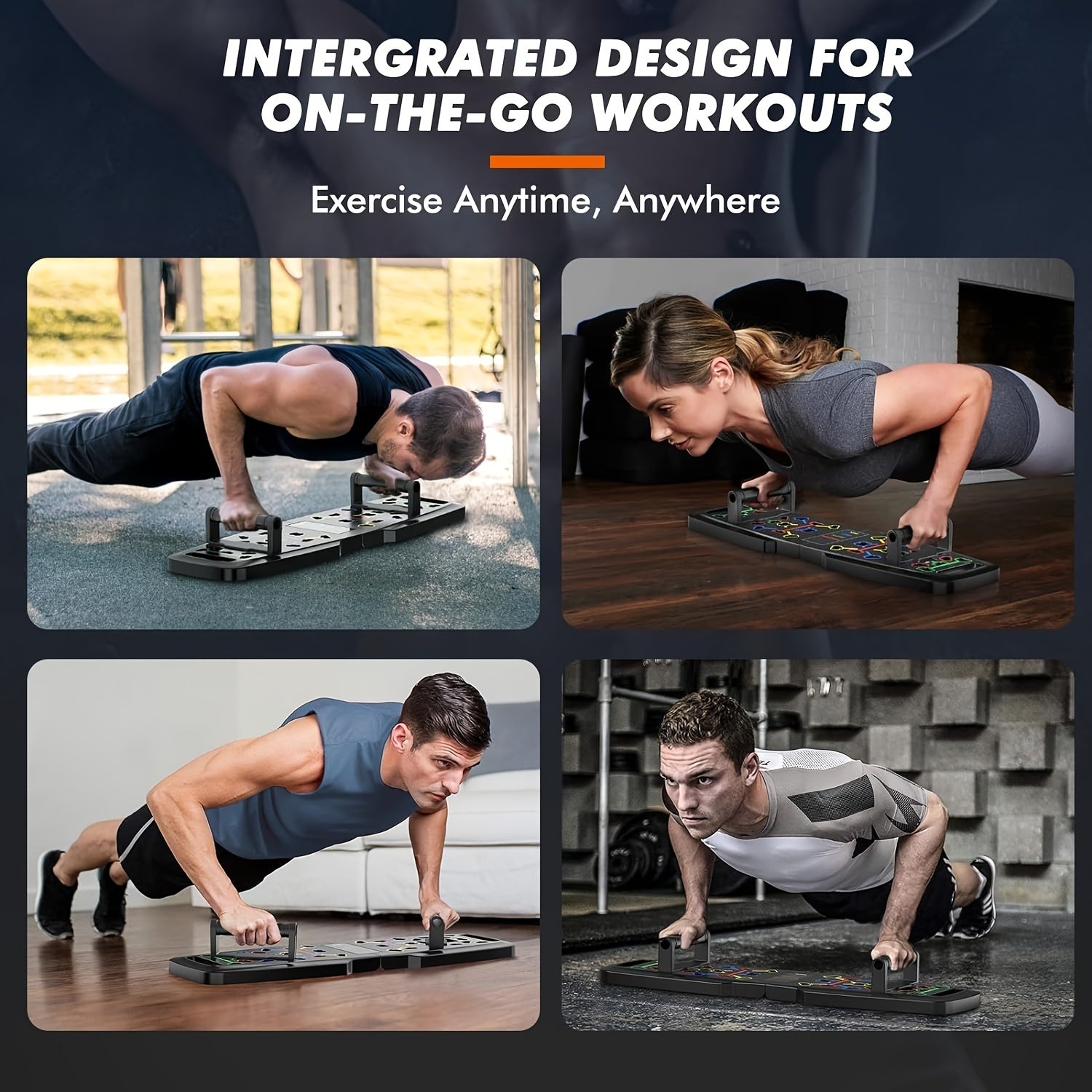 Durable Push Up Board 9 11 Meter Portable Folding Exercise Equipment