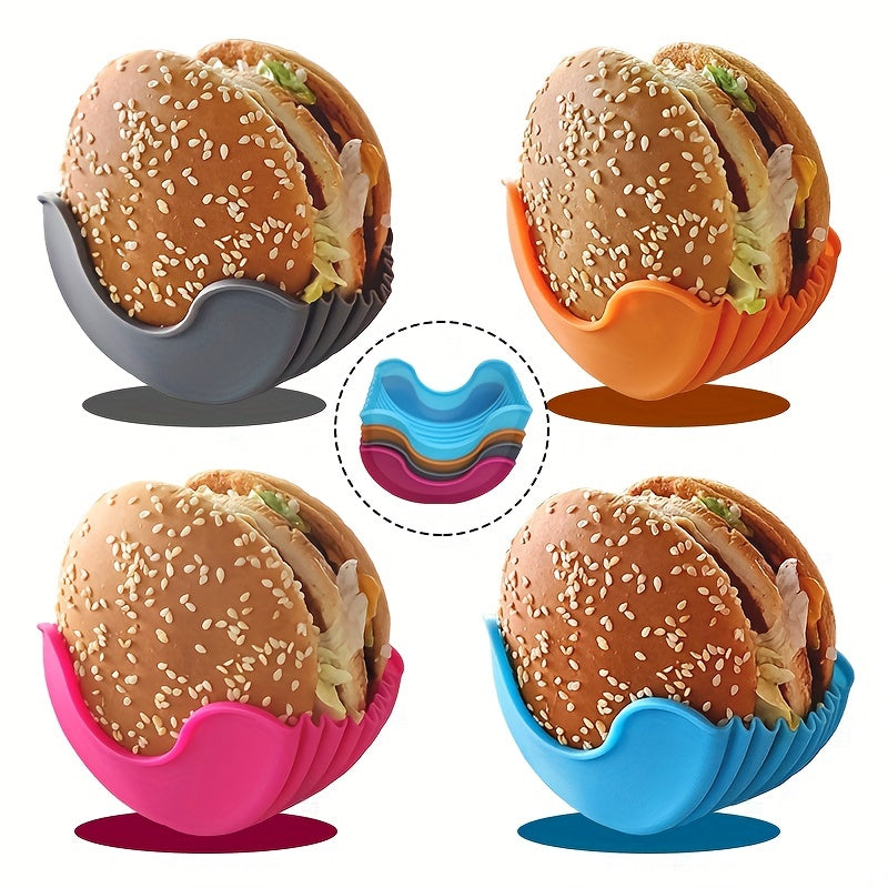 Silicone Burger Clip Retractable Burger Fixed Box Anti-fall Holder