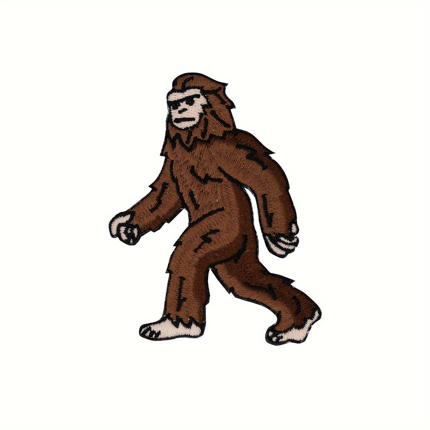 Hominid Funny Morale Patches - Embroidered Applique Fastener Hook & Loop Emblem