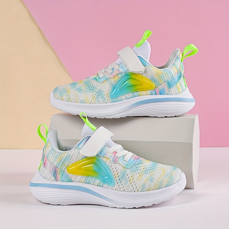 Breathable Woven Shoes For Girls Teens Hook Loop Comfortable Non Slip