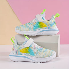 Breathable Woven Shoes For Girls Teens Hook Loop Comfortable Non Slip
