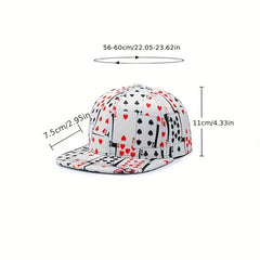 Unisex Playing Cards Pattern Baseball Cap for Outdoor Sports