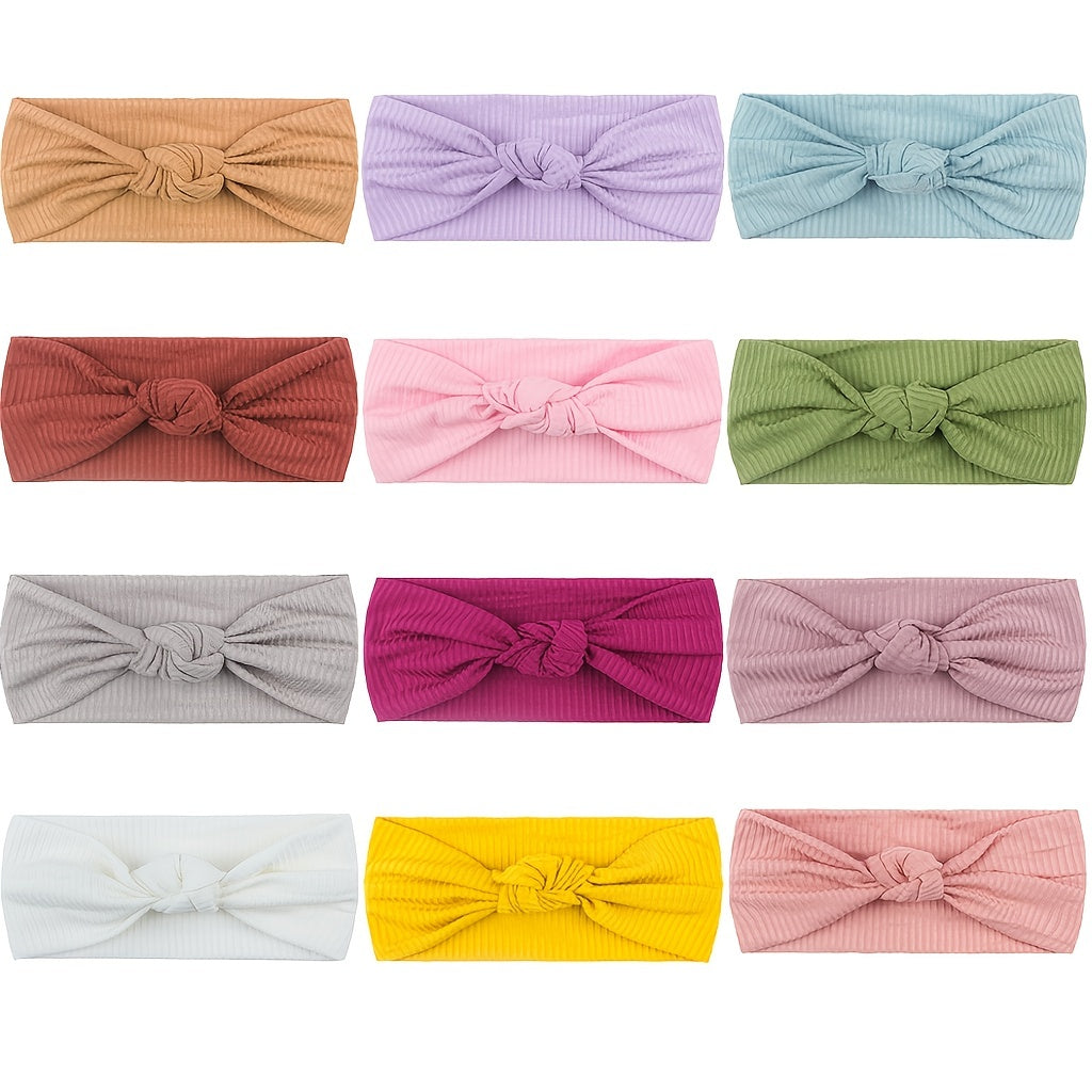 Cute Knotted Elastics Hairbands for Baby Girls