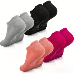 Breathable Non-slip Yoga Socks w/ Extra Grips for Barre Ballet Pilates Fitness