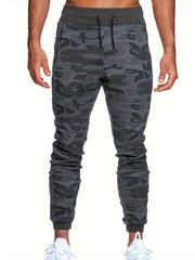 Camouflage Men's Sports Pants with Zipper Pocket