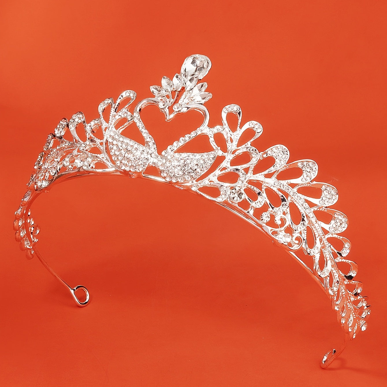 Sparkling Crystal Crown Princess Tiara Golden Wedding Headband