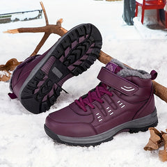 Women's Winter Snow Boots Fleece Lined Waterproof Hiking Outdoor Sports Sneakers