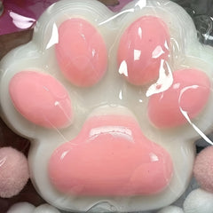 Cat Paw Squeeze Toy Soft Rubber Relaxation Toy Pink