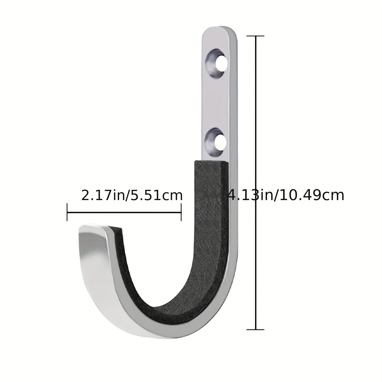 4pcs Heavy Duty Horizontal Wall Mounts with Padding