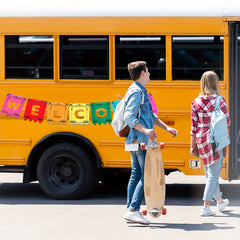 Colorful School Letter Pull Flag Welcome Banners - Classroom Decoration
