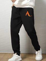 Men s Casual Loose Sweatpants Cartoon Skull Print Jogger Pants