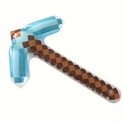 Pixel Style Inflatable Pickaxe Balloon Party Decoration