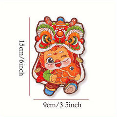 6pcs Chinese Year Red Envelope Year Of The Dragon