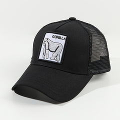 Animal Patch Embroidery Baseball Cap Lightweight & Adjustable Trucker Cap