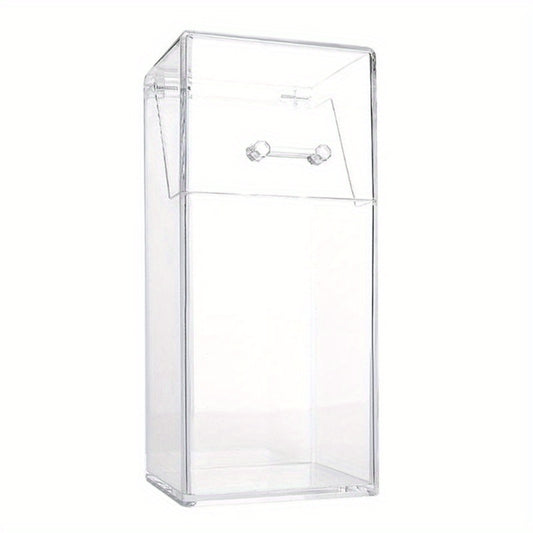 Acrylic Makeup Brush Holder with Lid Organizer Display Case
