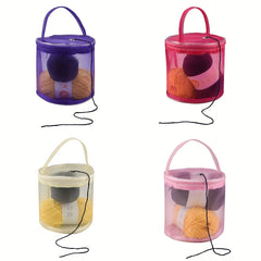 Foldable Yarn Storage Bag, Portable Knitting Yarn Balls Organizer Basket