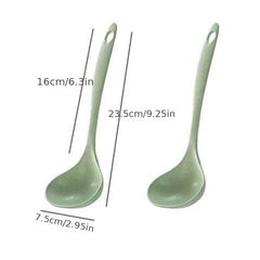 Wheat Straw Soup Spoon Household Long Handle Porridge Spoon