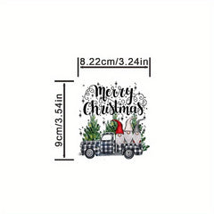 Festive Christmas Tree Iron-On Transfer For DIY Clothing