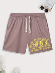 Men's Printed Drawstring Shorts for Summer