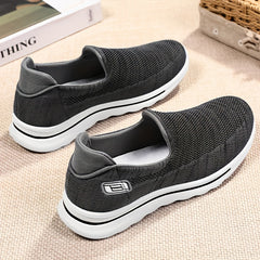 Thick Bottom Slip On Sneakers Mesh Lightweight Non Slip Shoes