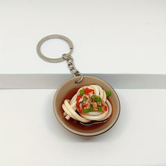 Bowl & Noodle Keychain Set for Couples