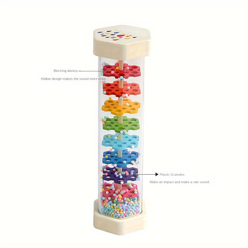 Wooden Rain Sound Tube Percussion Instrument for Baby Sensory Training