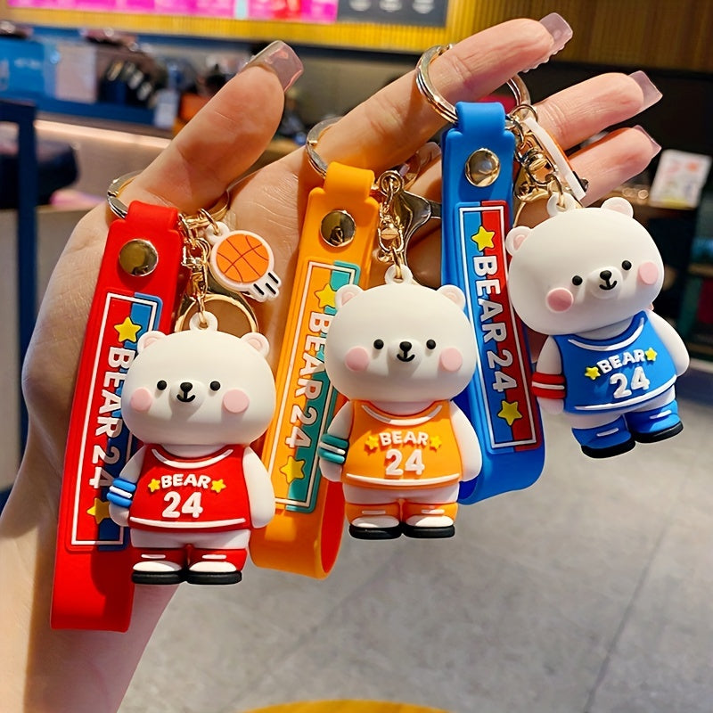 Doll Jersey Bear No 24 Keychain For Girls