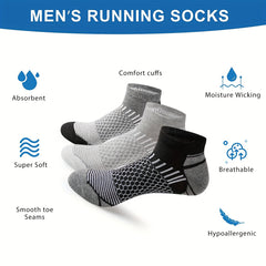 ACEFINE 6pairs Men's Ankle Socks Low Cut Athletic Socks