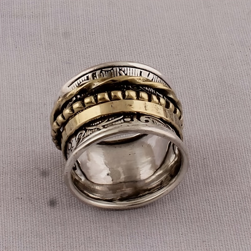 Vintage Men's Zinc Alloy Ring Hip Hop Jewelry Gift