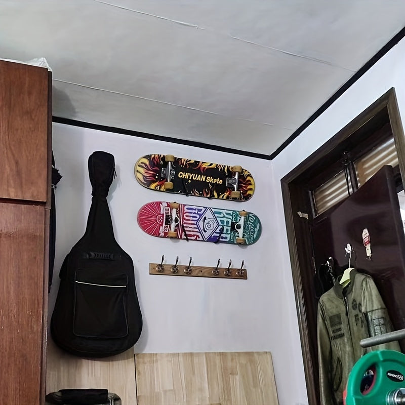 Long Board Skateboard Wall Mounted Clothes Rack Guitar Hook
