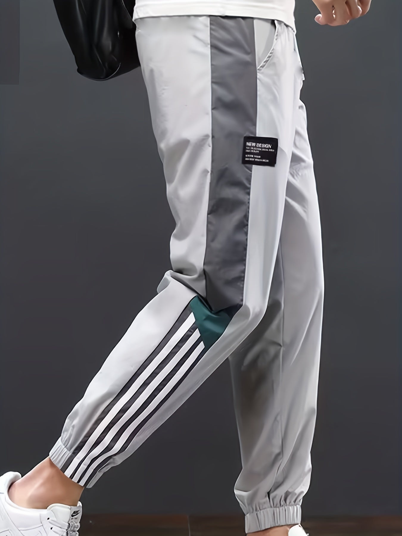 Stipe And SPORT Letter Print Boys Jogger Sweatpants