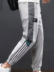 Stipe And SPORT Letter Print Boys Jogger Sweatpants