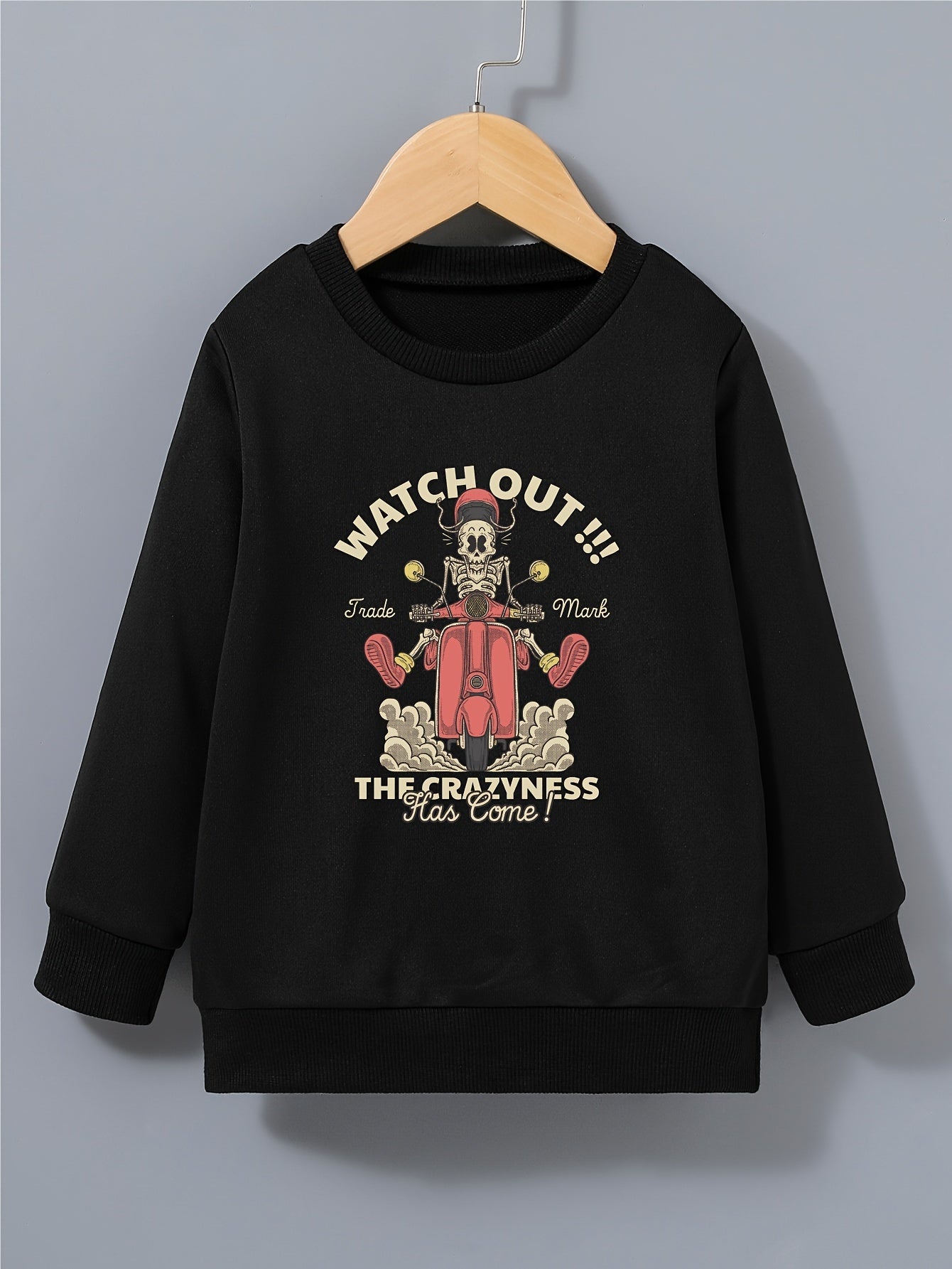 Halloween Kid's Sweatshirt Long Sleeve Top Crew Neck Pullover