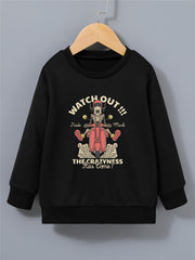 Halloween Kid's Sweatshirt Long Sleeve Top Crew Neck Pullover