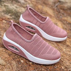Women's Air Cushion Slip on Walking Shoes Mesh Chunky Sneakers