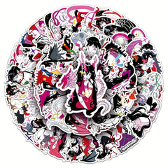 50pcs Anime Cartoon Waterproof Stickers DIY Decorative Luggage Stickers