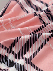 Plaid Print Sleep Bottoms Cozy Home Sleep Pants Women's Loungewear